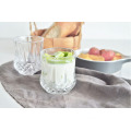 Haonai customized designed clear diamond bottom glass cup